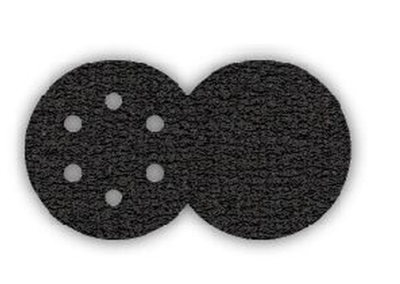 Velcro Sanding disc black aluminium carbide