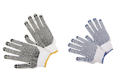 SAFETY TOOLS-DT6035-GE007  DOUBLE-SIDE DOTTED GLOVES